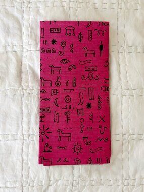 Pink Warli Tribal tribal art dabu block print unstitched saree lehenga blouse